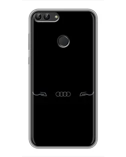 Чохол для Huawei Honor 9 Lite з картинкою «Audi — світловий підпис»