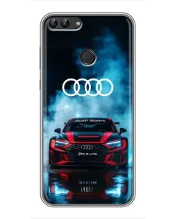 Чохол для Huawei Honor 9 Lite з картинкою «Audi Sport — неон»