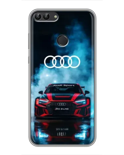 Чохол для Huawei Honor 9 Lite з картинкою «Audi Sport — неон»