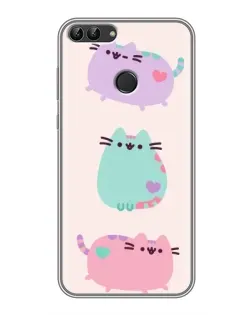 Чохол для Huawei Honor 9 Lite з картинкою «Pusheen тріо» Чохол для Huawei Honor 9 Lite з картинкою «Pusheen тріо»