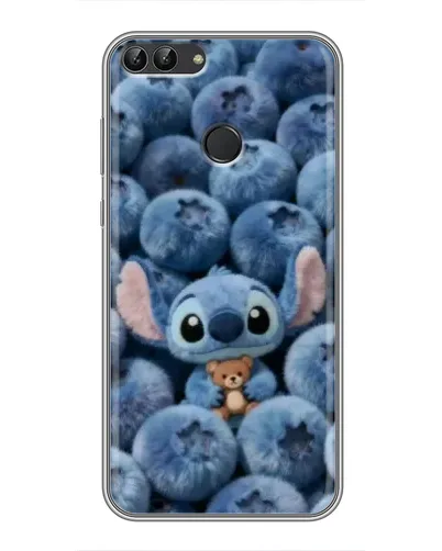 Чехол для Huawei Honor 9 Lite с картинкой «Стич и голубика»