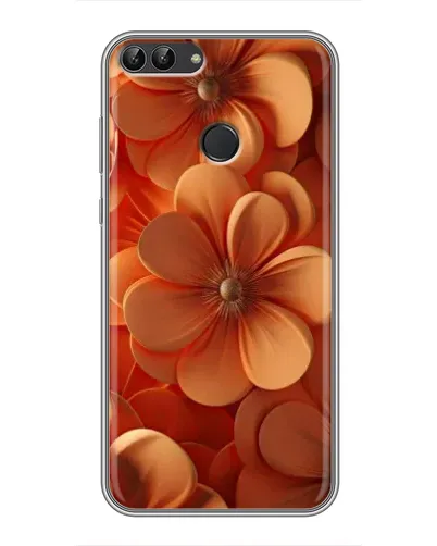 Чохол для Huawei Honor 9 Lite з картинкою «Помаранчева макро квітка»