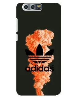 Чохол для Huawei Honor 9 (Glory 9, STF) з картинкою «Помаранчевий дим Adidas»