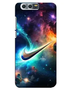 Чохол для Huawei Honor 9 (Glory 9, STF) з картинкою «Космічний Nike Swoosh»