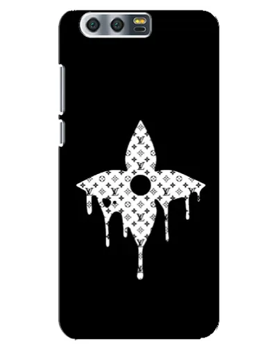 Чехол для Huawei Honor 9 (Glory 9, STF) с картинкой «Цветочная монограмма»