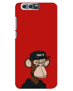Чохол для Huawei Honor 9 (Glory 9, STF) з картинкою «Bored Ape — червоний фон»