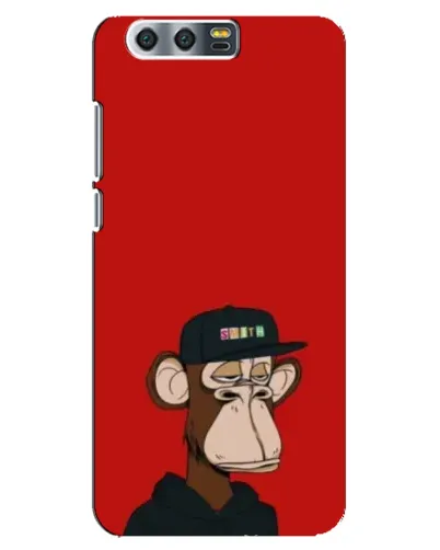 Чохол для Huawei Honor 9 (Glory 9, STF) з картинкою «Bored Ape — червоний фон»