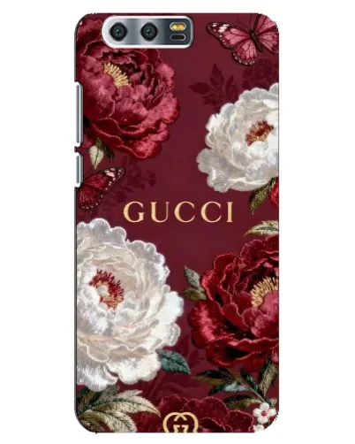 Чехол для Huawei Honor 9 (Glory 9, STF) с картинкой «Gucci — бордовые розы» Чехол для Huawei Honor 9 (Glory 9, STF) с картинкой «Gucci — бордовые розы»