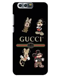 Чохол для Huawei Honor 9 (Glory 9, STF) з картинкою «Gucci — герої Disney та монограма»