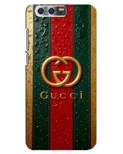 Чохол для Huawei Honor 9 (Glory 9, STF) з картинкою «Gucci — фірмова смуга та золото»