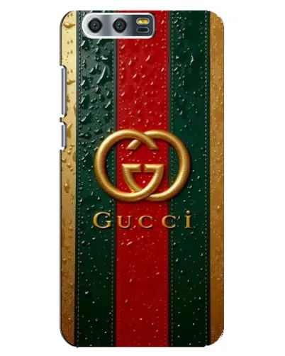 Чехол для Huawei Honor 9 (Glory 9, STF) с картинкой «Gucci — фирменная полоса и золото» Чехол для Huawei Honor 9 (Glory 9, STF) с картинкой «Gucci — фирменная полоса и золото»