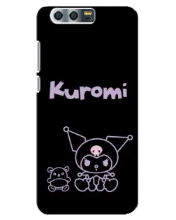 Чохол для Huawei Honor 9 (Glory 9, STF) з картинкою «Kuromi — чорний мінімалізм»