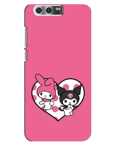 Чохол для Huawei Honor 9 (Glory 9, STF) з картинкою «Kuromi та My Melody»