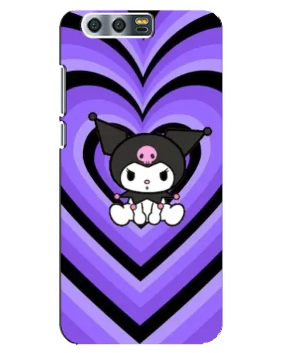 Чохол для Huawei Honor 9 (Glory 9, STF) з картинкою «Kuromi та фіолетові серця»
