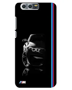 Чохол для Huawei Honor 9 (Glory 9, STF) з картинкою «Силует BMW в темряві»