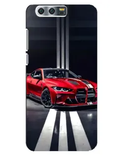 Чохол для Huawei Honor 9 (Glory 9, STF) з картинкою «Червона BMW на дорозі»