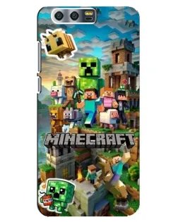 Чохол для Huawei Honor 9 (Glory 9, STF) з картинкою «Замок Minecraft»
