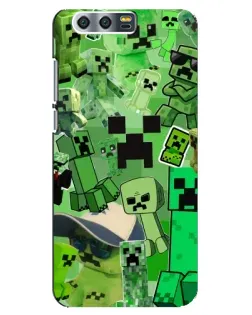 Чохол для Huawei Honor 9 (Glory 9, STF) з картинкою «Кріпери Minecraft»