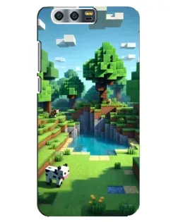 Чохол для Huawei Honor 9 (Glory 9, STF) з картинкою «Minecraft літній день»