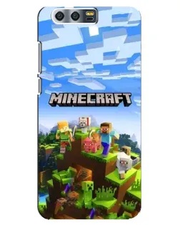 Чохол для Huawei Honor 9 (Glory 9, STF) з картинкою «Minecraft класичний світ»