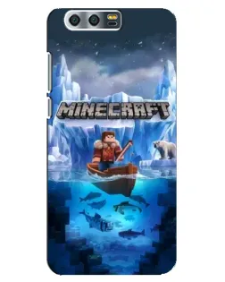 Чохол для Huawei Honor 9 (Glory 9, STF) з картинкою «Minecraft льодянийсвіт»