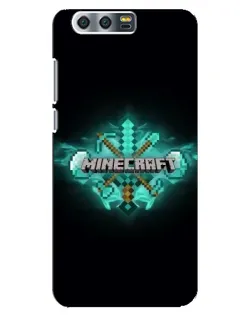 Чохол для Huawei Honor 9 (Glory 9, STF) з картинкою «Minecraft Diamond лого»