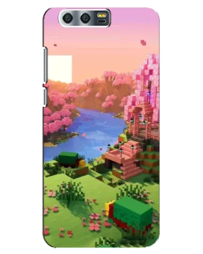 Чохол для Huawei Honor 9 (Glory 9, STF) з картинкою «Рожеве дерево Minecraft»