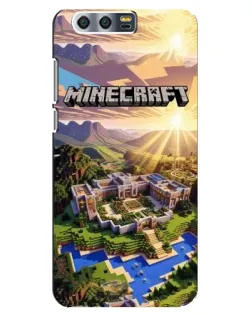 Чохол для Huawei Honor 9 (Glory 9, STF) з картинкою «Minecraft панорама»