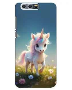 Чохол для Huawei Honor 9 (Glory 9, STF) з картинкою «Єдиноріг на галявині»