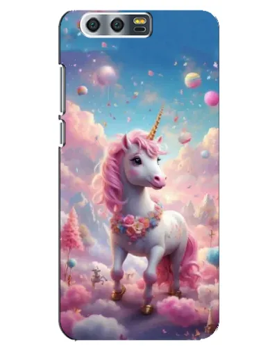 Чехол для Huawei Honor 9 (Glory 9, STF) с картинкой «Единорог среди облаков»