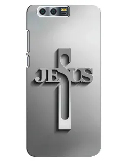 Чехол для Huawei Honor 9 (Glory 9, STF) с картинкой «Металлический крест Jesus» Чехол для Huawei Honor 9 (Glory 9, STF) с картинкой «Металлический крест Jesus»