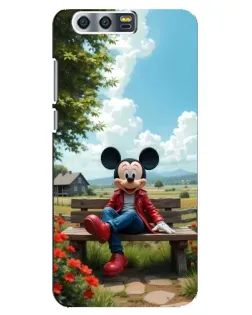 Чохол для Huawei Honor 9 (Glory 9, STF) з картинкою «Міккі на лавці»