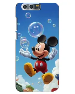 Чохол для Huawei Honor 9 (Glory 9, STF) з картинкою «Mickey та мильні бульбашки»