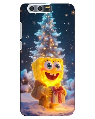 Чохол для Huawei Honor 9 (Glory 9, STF) з картинкою «Різдвяний Спанч Боб»