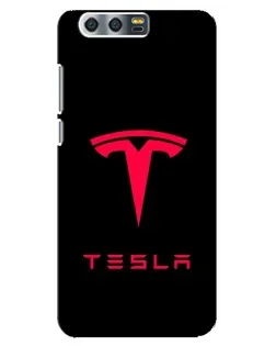 Чохол для Huawei Honor 9 (Glory 9, STF) з картинкою «Tesla Red Logo»