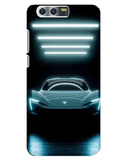 Чохол для Huawei Honor 9 (Glory 9, STF) з картинкою «Tesla в неоні»