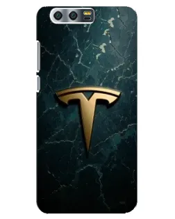Чохол для Huawei Honor 9 (Glory 9, STF) з картинкою «Мармурова Tesla Gold»