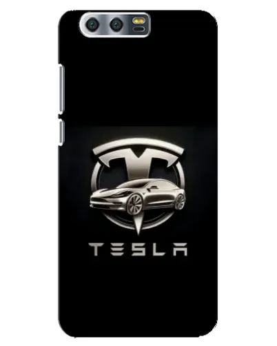 Чохол для Huawei Honor 9 (Glory 9, STF) з картинкою «Tesla — срібне авто»