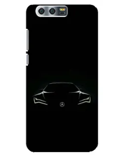 Чехол для Huawei Honor 9 (Glory 9, STF) с картинкой «Mercedes — силуэт авто» Чехол для Huawei Honor 9 (Glory 9, STF) с картинкой «Mercedes — силуэт авто»