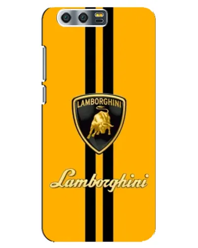 Чехол для Huawei Honor 9 (Glory 9, STF) с картинкой «Lamborghini Stripe желтый»
