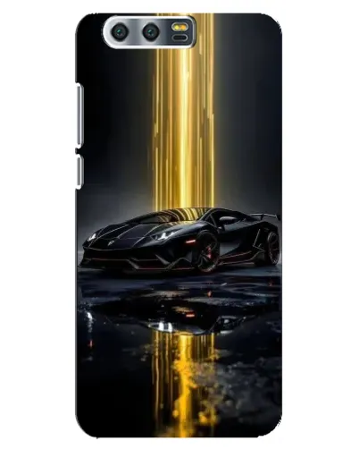 Чехол для Huawei Honor 9 (Glory 9, STF) с картинкой «Ночной Lamborghini драйв»