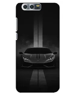 Чехол для Huawei Honor 9 (Glory 9, STF) с картинкой «Lamborghini симметрия дорог»
