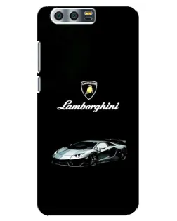 Чехол для Huawei Honor 9 (Glory 9, STF) с картинкой «Логотип Lamborghini классика»