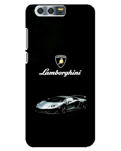 Чехол для Huawei Honor 9 (Glory 9, STF) с картинкой «Логотип Lamborghini классика»
