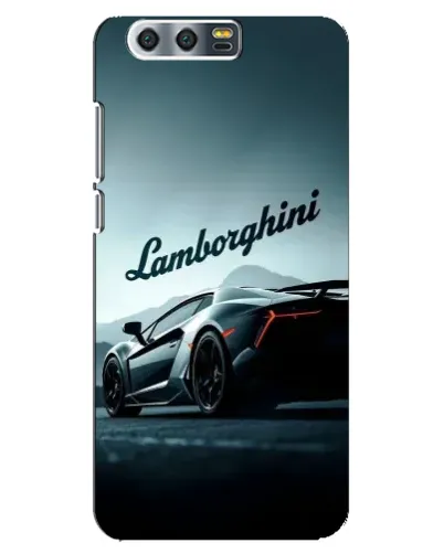 Чехол для Huawei Honor 9 (Glory 9, STF) с картинкой «Классическая надпись Lamborghini»