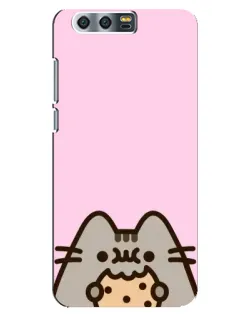 Чохол для Huawei Honor 9 (Glory 9, STF) з картинкою «Pusheen та печиво»