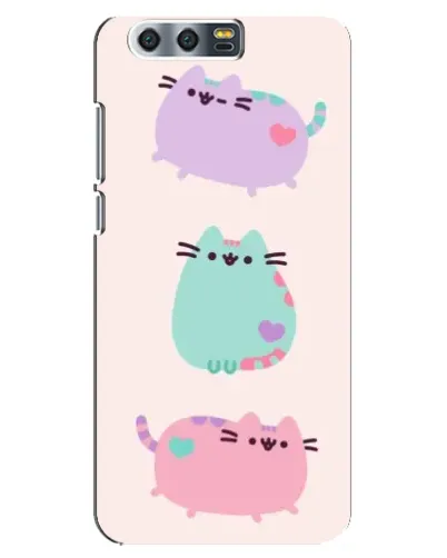 Чохол для Huawei Honor 9 (Glory 9, STF) з картинкою «Pusheen тріо» Чохол для Huawei Honor 9 (Glory 9, STF) з картинкою «Pusheen тріо»