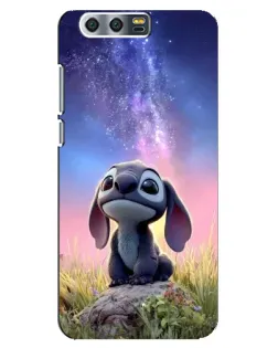 Чехол для Huawei Honor 9 (Glory 9, STF) с картинкой «Стич на рассвете»