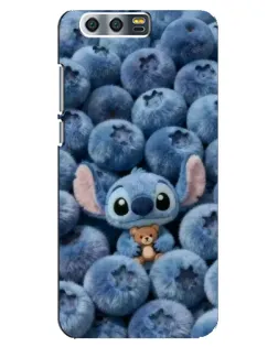 Чехол для Huawei Honor 9 (Glory 9, STF) с картинкой «Стич и голубика»