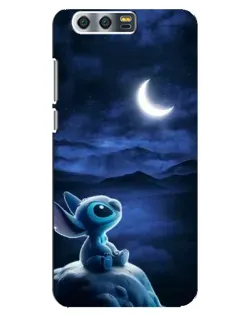 Чехол для Huawei Honor 9 (Glory 9, STF) с картинкой «Лунная ночь Стича»